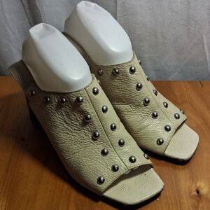 Christian Di Riccio Studded Cream Women's Shoes Size 41